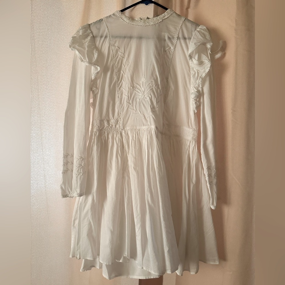 Banana Republic Embroidered Long Sleeves Dress
